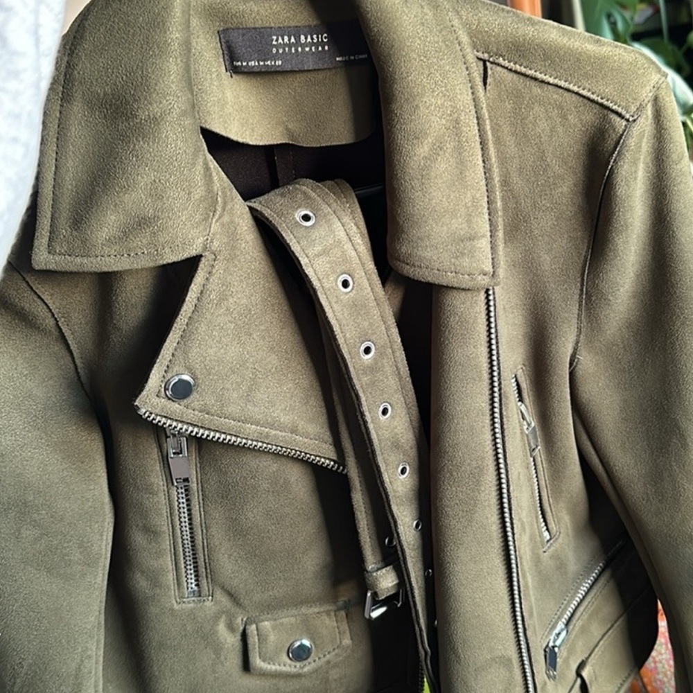 Zara Cropped Moto Jacket - Picture 2 of 5
